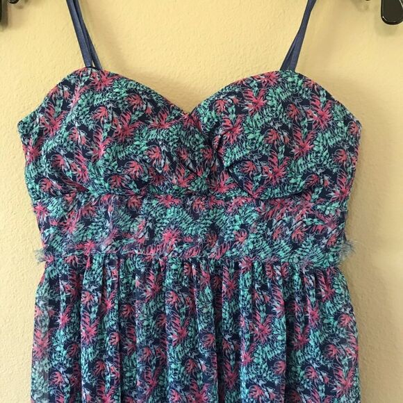 BCBG Floral Strapless Maxi Dress - Picture 2 of 5